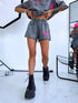 2in1 set "Amaretto" - T-shirt + shorts - graphite gray